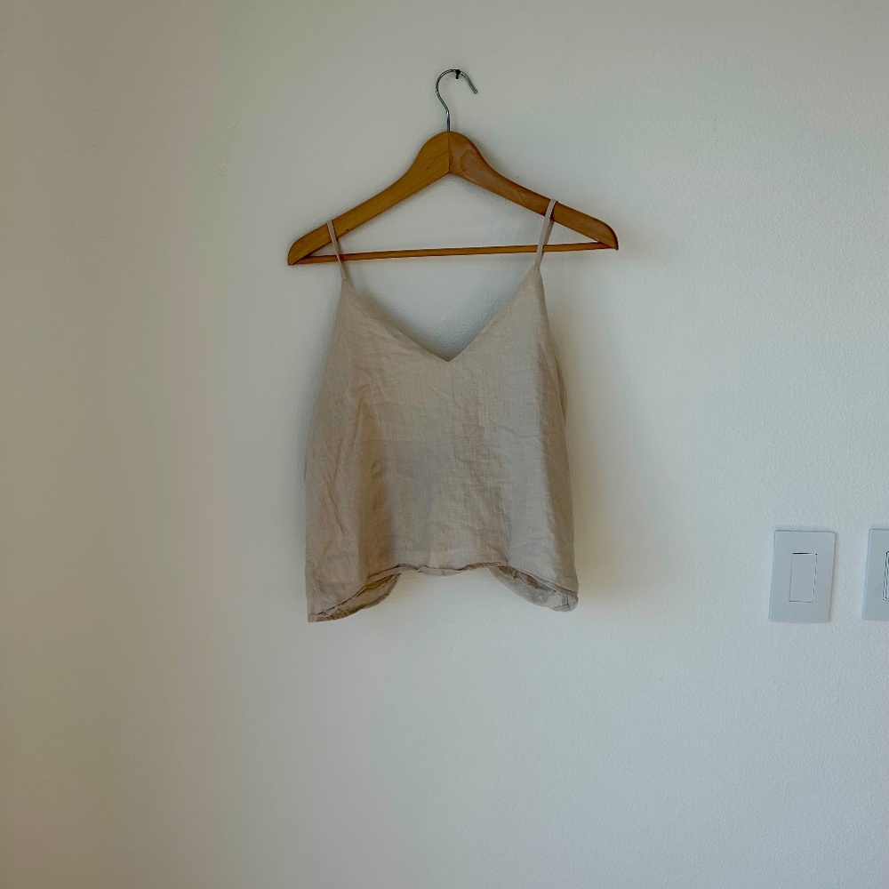 MINKPINK MP|C tie‑back linen cami – size M